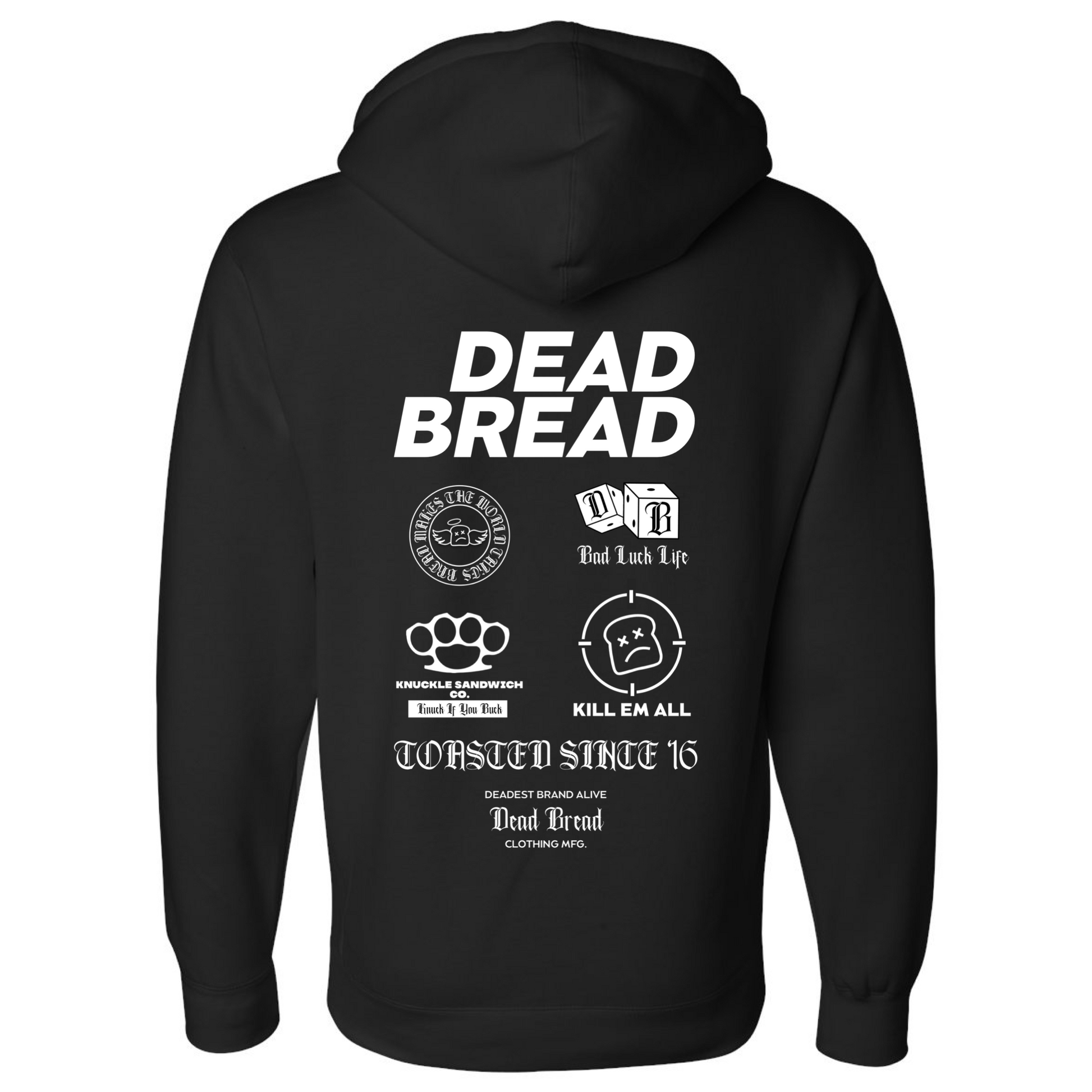 DBA HEAVYWEIGHT HOODIE - BLACK - Dead Bread
