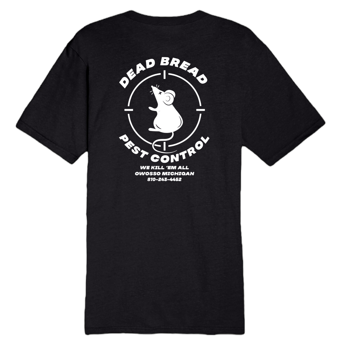 PEST CONTROL TEE - BLACK - Dead Bread