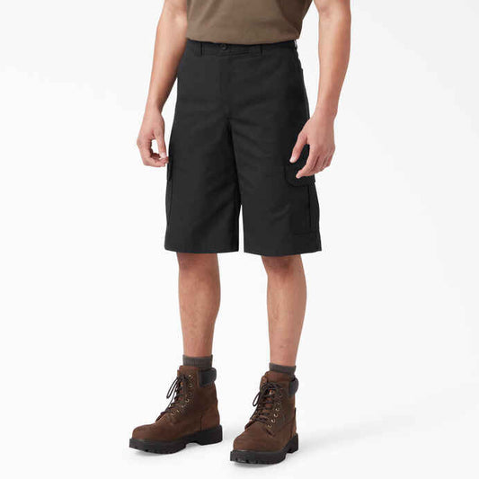 DICKIES RELAX FIT CARGO SHORTS - BLACK - Dead Bread