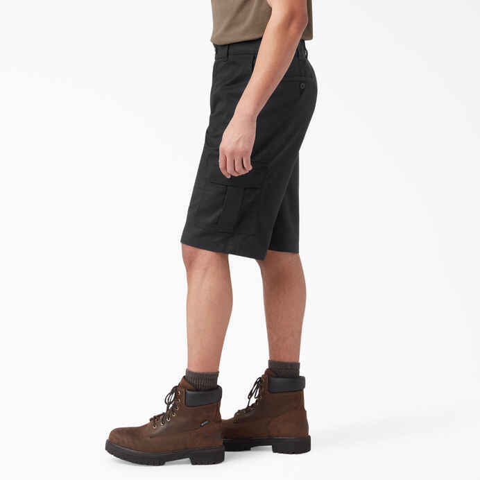DICKIES RELAX FIT CARGO SHORTS - BLACK - Dead Bread