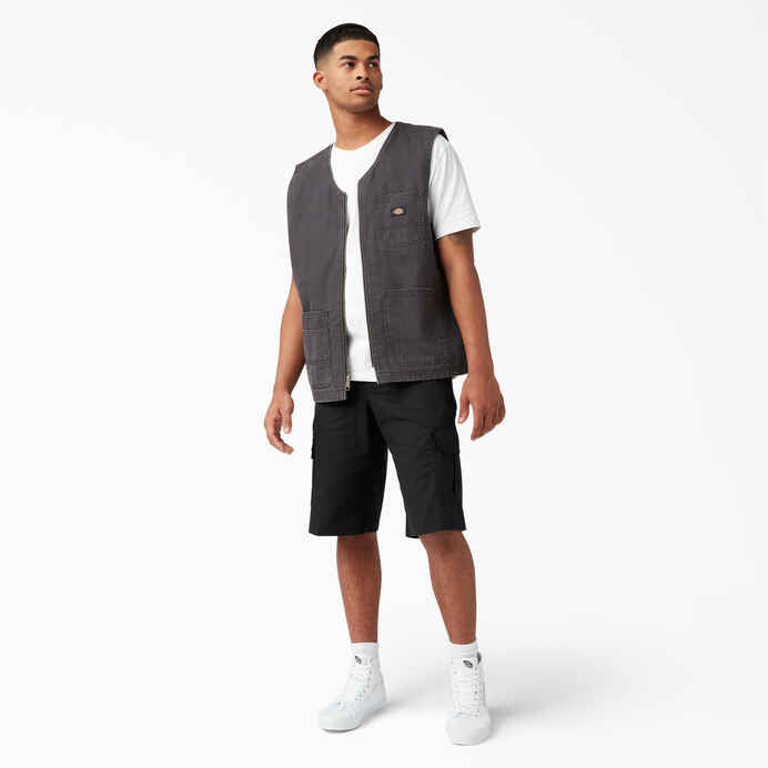 DICKIES RELAX FIT CARGO SHORTS - BLACK - Dead Bread