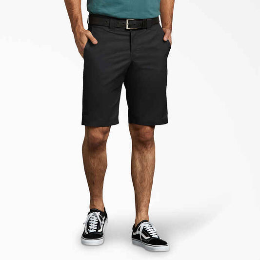 DICKIES SLIM FIT WORK SHORTS - BLACK - Dead Bread