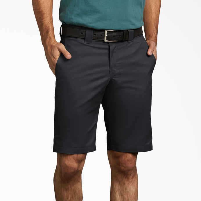 DICKIES SLIM FIT WORK SHORTS - BLACK - Dead Bread