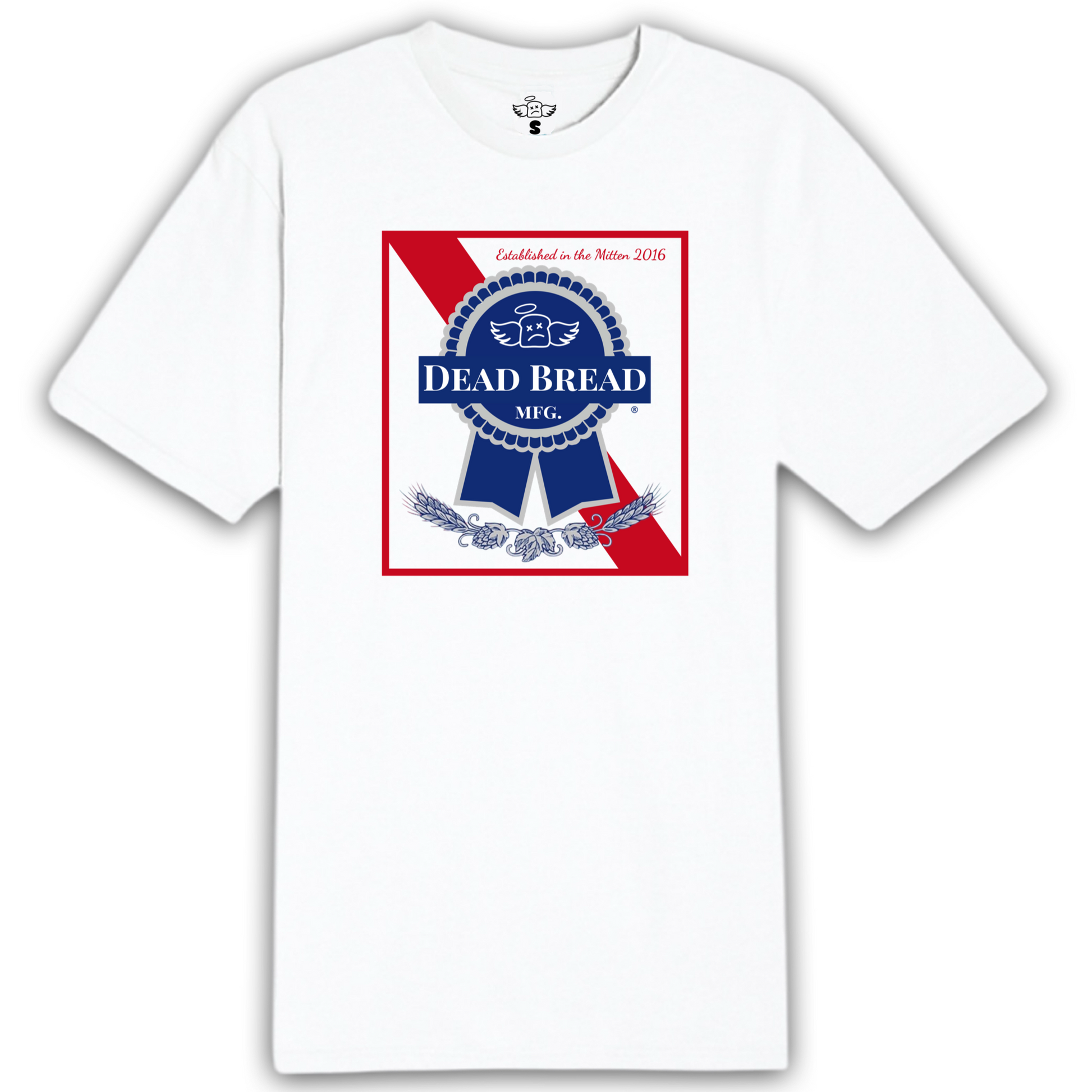 BREWED TEE - WHITE - Dead Bread