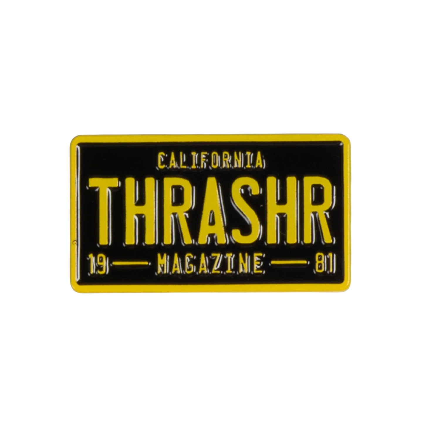 THRASHER LICENSE PLATE LAPEL PIN - Dead Bread