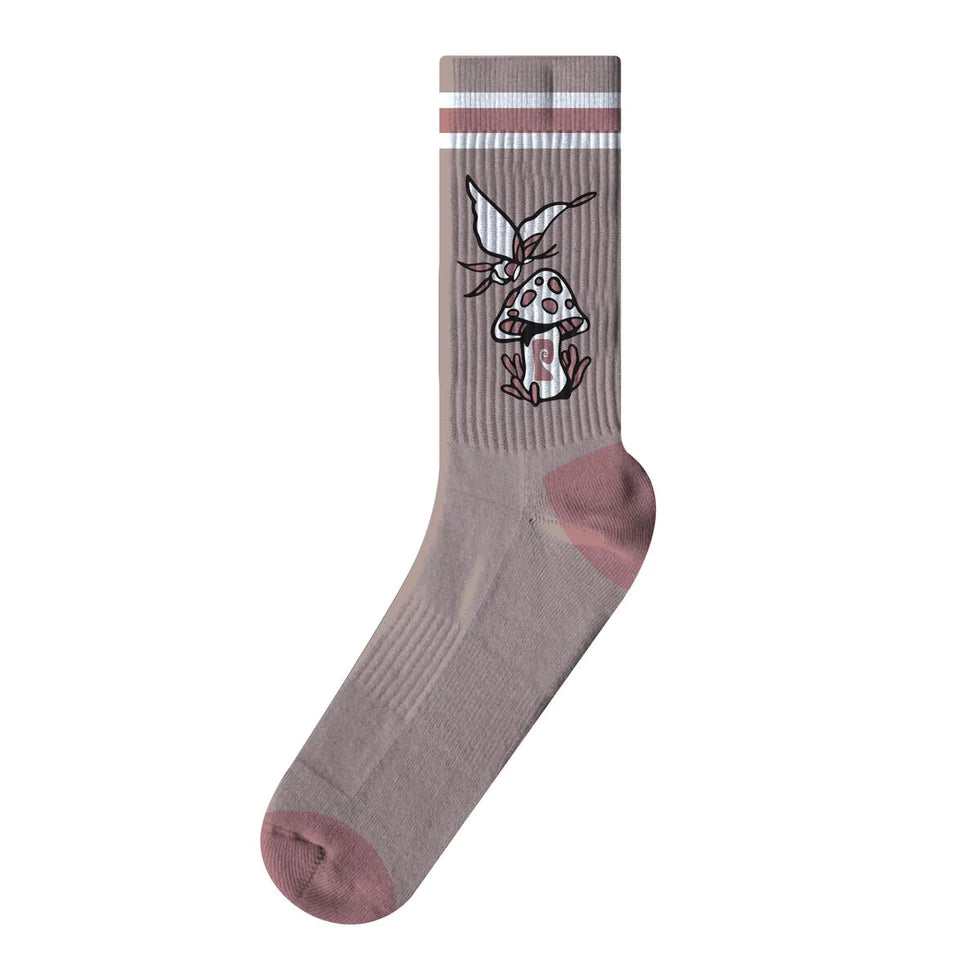 PSOCKADELIC SHROOM FLY CREW SOCKS - Dead Bread