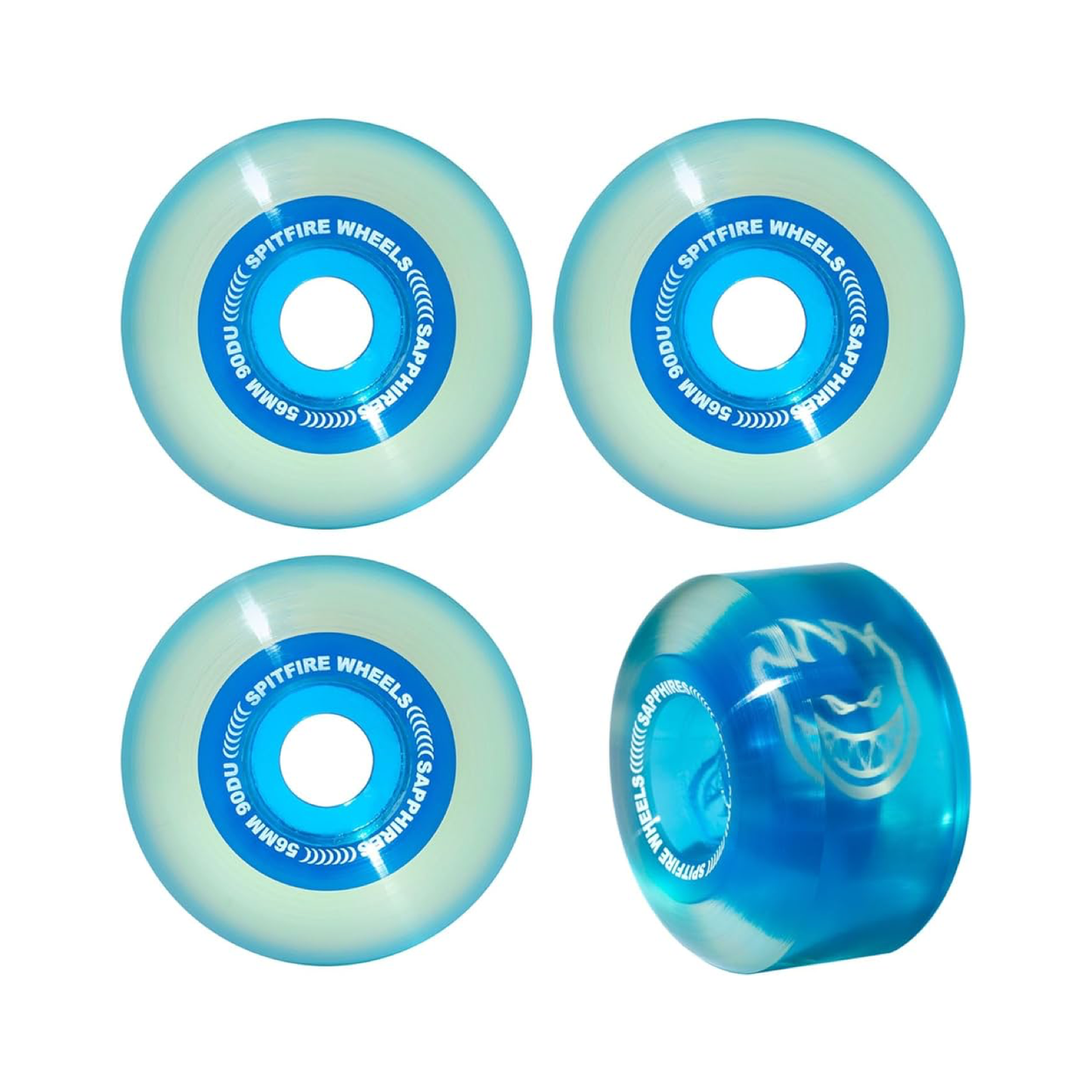 SPITFIRE SAPPHIRE 90DU CRUISER WHEELS 56MM - Dead Bread