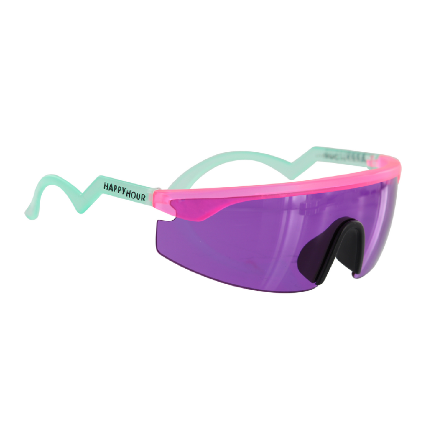 HAPPY HOUR ACCELERATORS SUNGLASSES - FIGGY PINK/TURQOUISE - Dead Bread