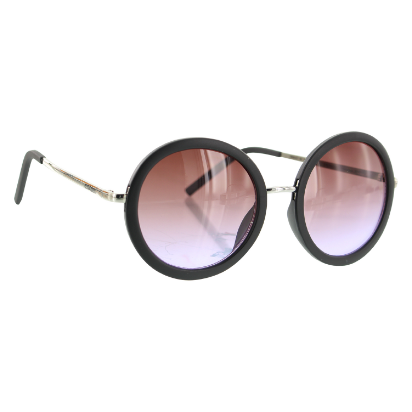 HAPPY HOUR SQUARES SUNGLASSES - MATTE BLACK/PURPLE FADE LENS - Dead Bread