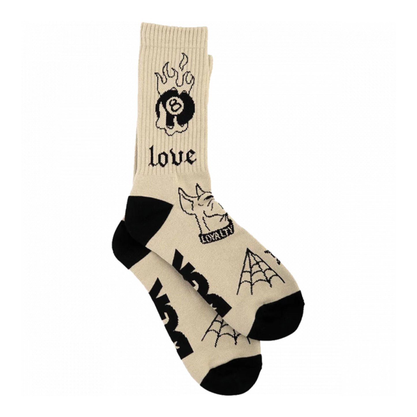 DGK FLASH CREW SOCKS - Dead Bread