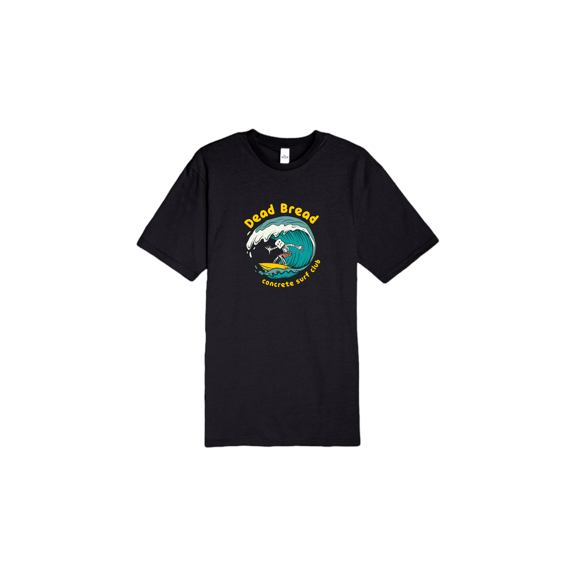 YOUTH SURF CLUB TEE - BLACK - Dead Bread