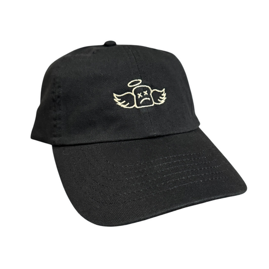 STAPLE DAD CAP - BLACK/CRÉME - Dead Bread