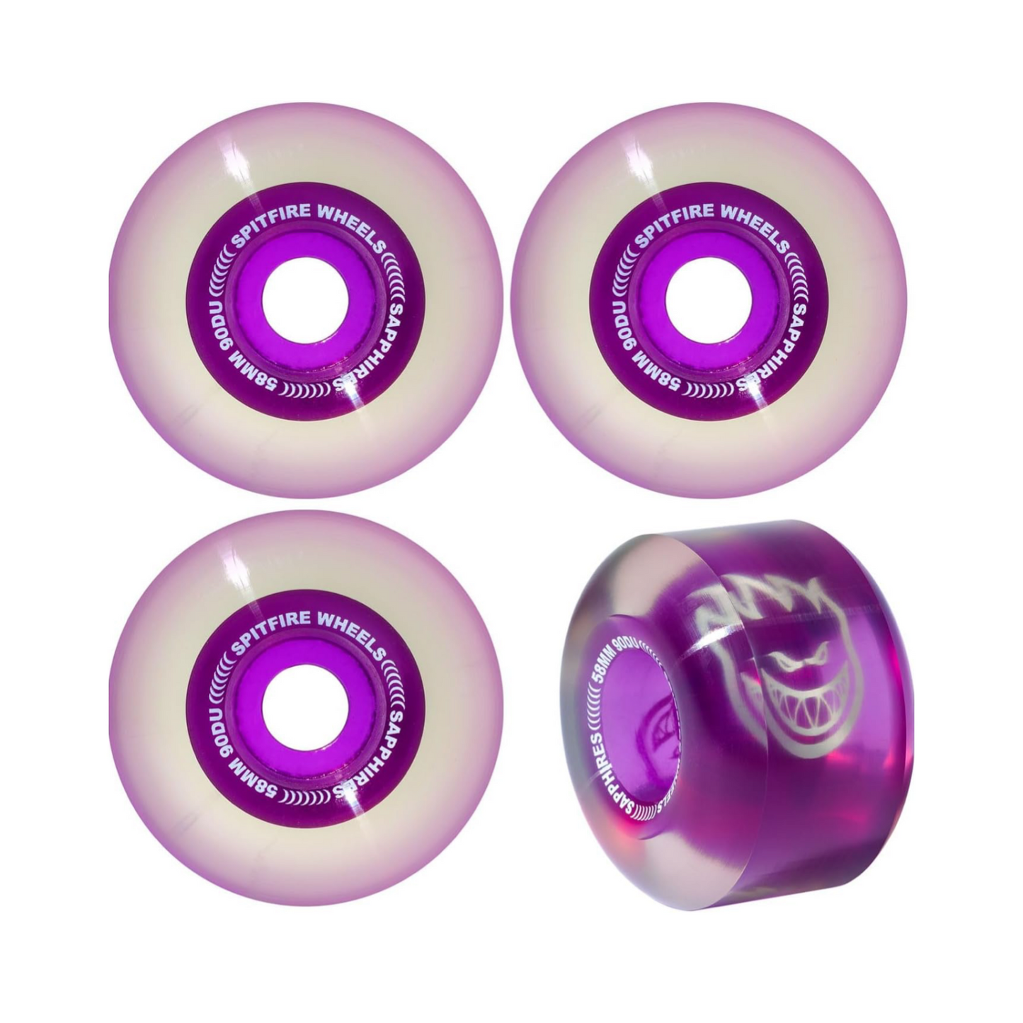 SPITFIRE SAPPHIRE 90DU CRUISER WHEELS 58MM - Dead Bread