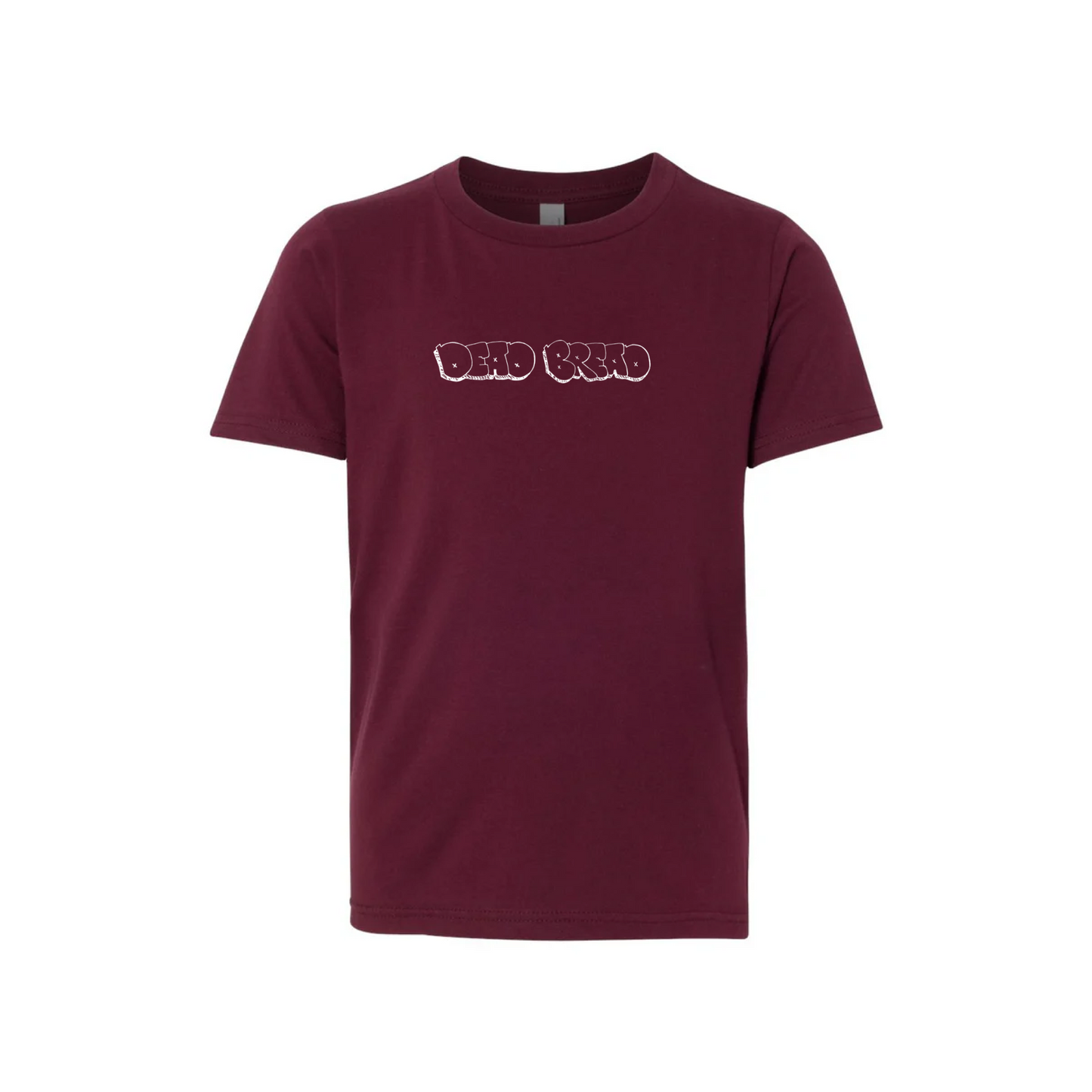 YOUTH THROW TEE - MAROON - Dead Bread