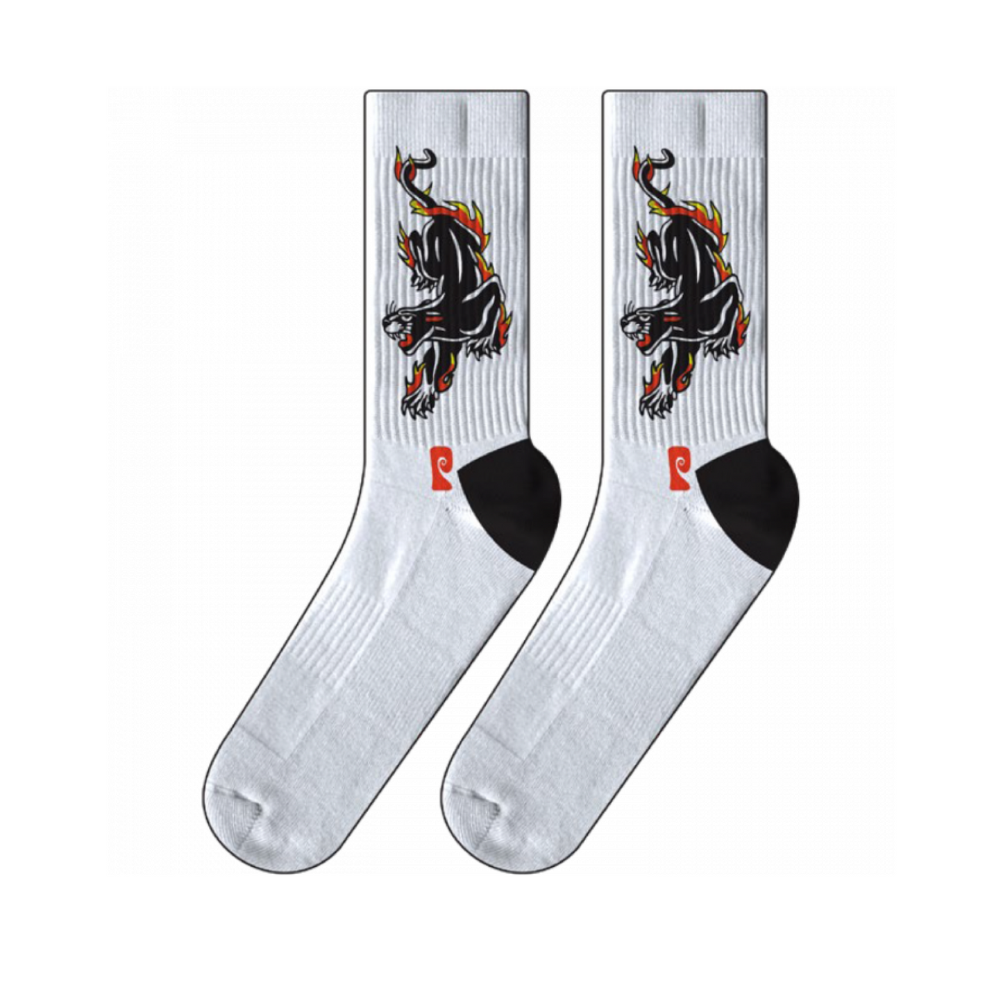 PSOCKADELIC FIRE PANTHER CREW SOCKS - Dead Bread