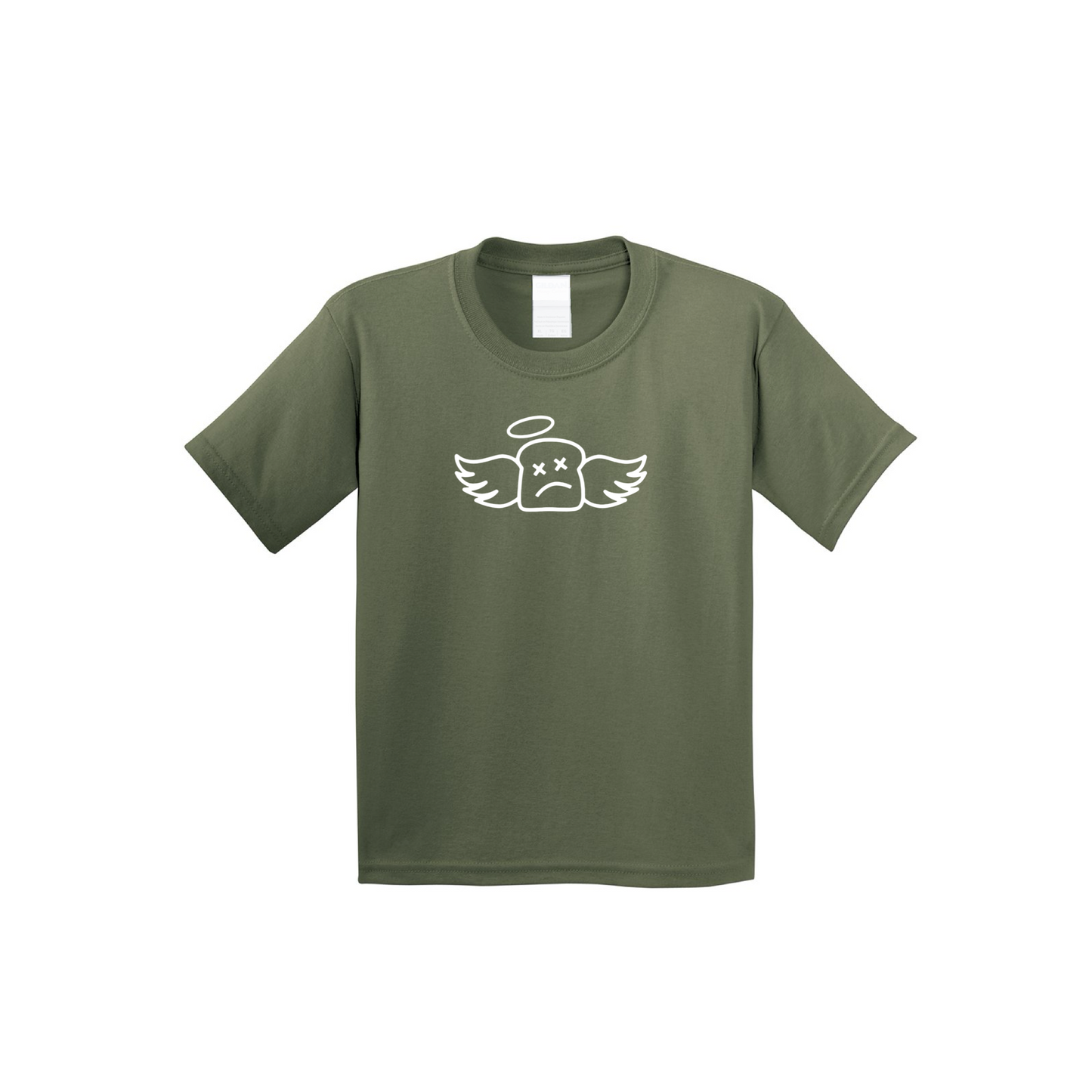 YOUTH BLOW UP TEE - MILITARY GREEN - Dead Bread