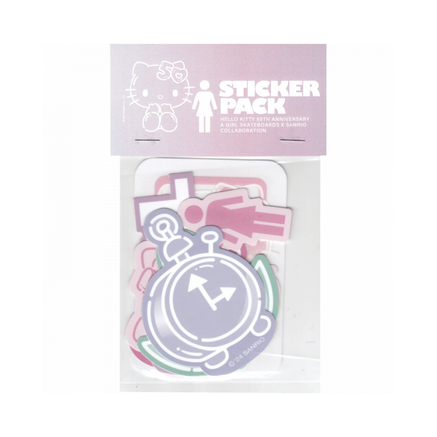 GIRL X HELLO KITTY 50TH STICKER PACK - Dead Bread
