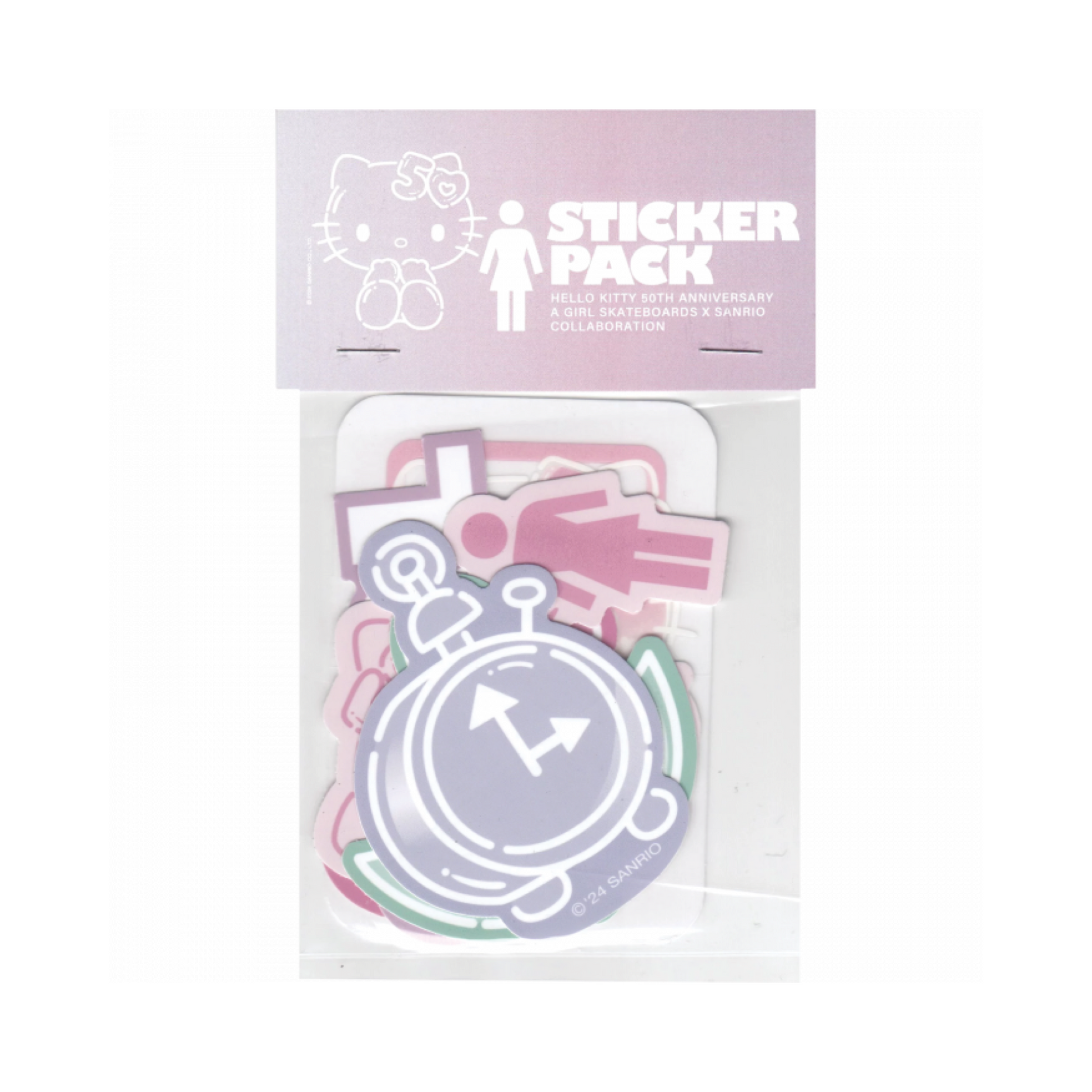 GIRL X HELLO KITTY 50TH STICKER PACK - Dead Bread