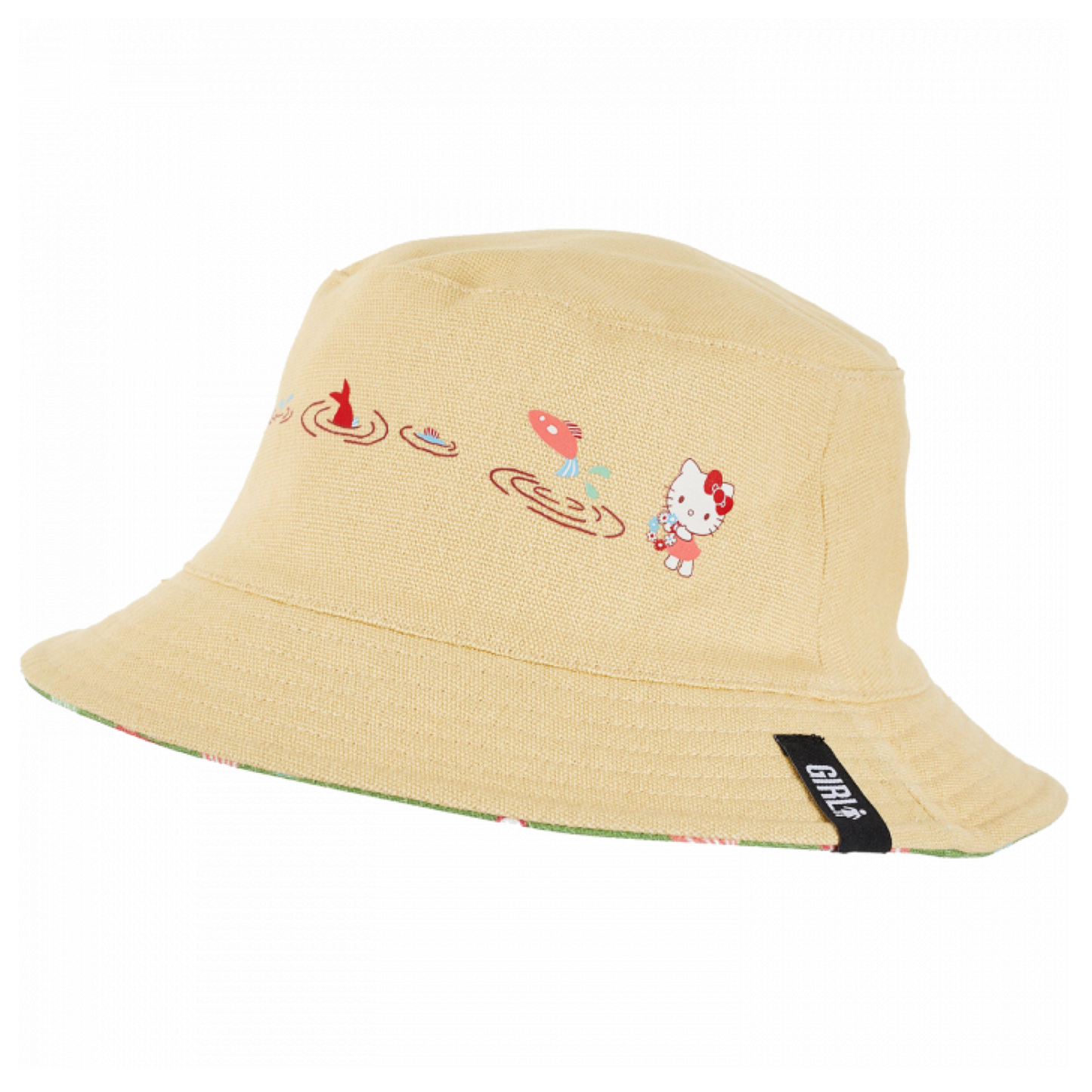 GIRL X HELLO KITTY SHROOM FISHING REVERSIBLE BUCKET HAT - Dead Bread