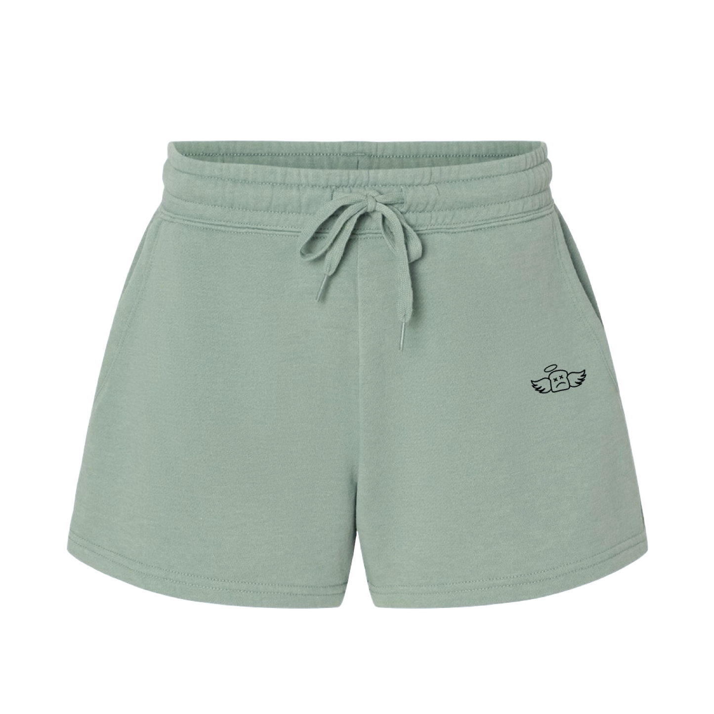 WOMENS STAPLE SHORTS - SAGE GREEN - Dead Bread