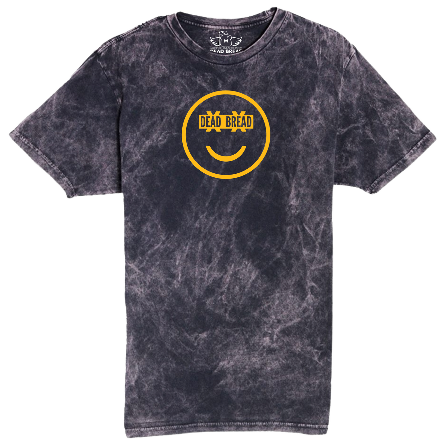 SMILE VINTAGE WASH TEE - CLOUD BLACK