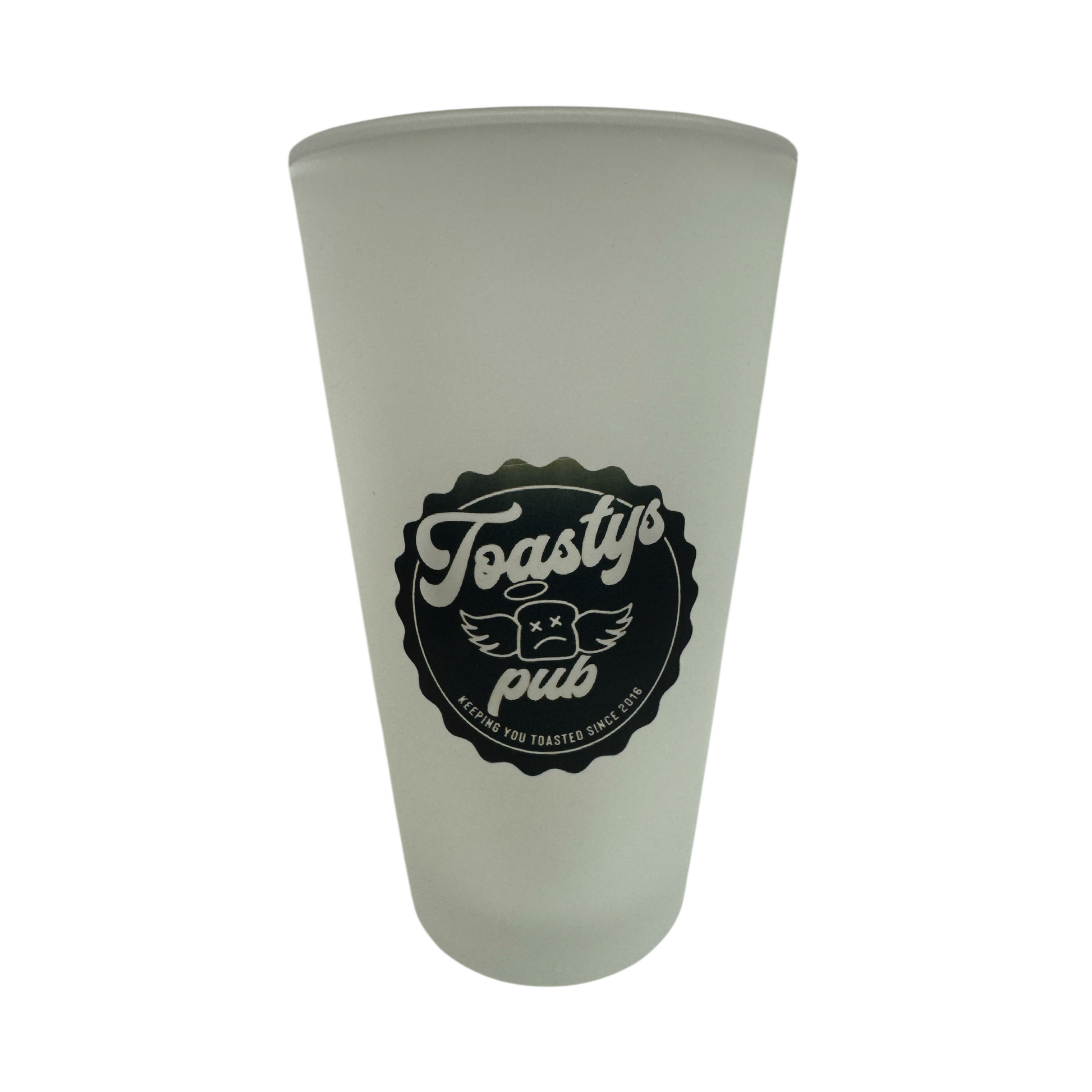 TOASTYS PINT GLASS - FROSTED - Dead Bread
