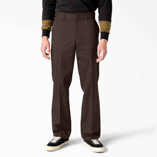 DICKIES SKATEBOARDING REGULAR FIT TWILL PANTS - CHOCOLATE BROWN - Dead Bread