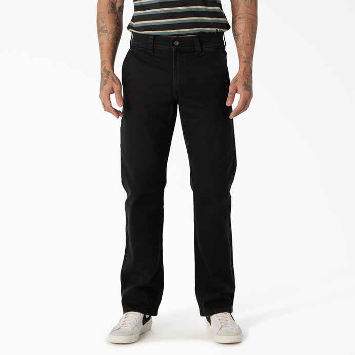 DICKIES REGULAR FIT DENIM UTILITY JEAN - BLACK - Dead Bread