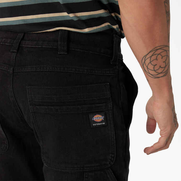 DICKIES REGULAR FIT DENIM UTILITY JEAN - BLACK - Dead Bread