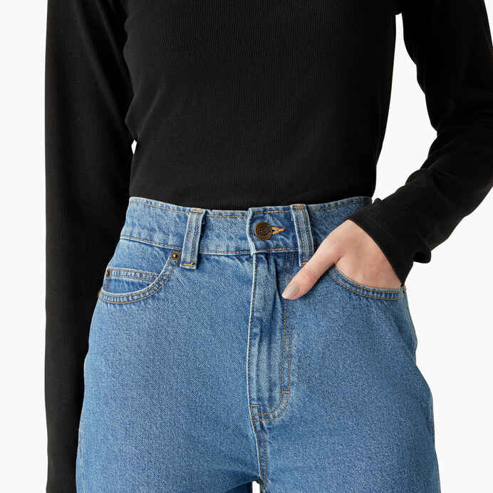 DICKIES WOMENS HOUSTON REGULAR FIT JEANS - CLASSIC BLUE - Dead Bread