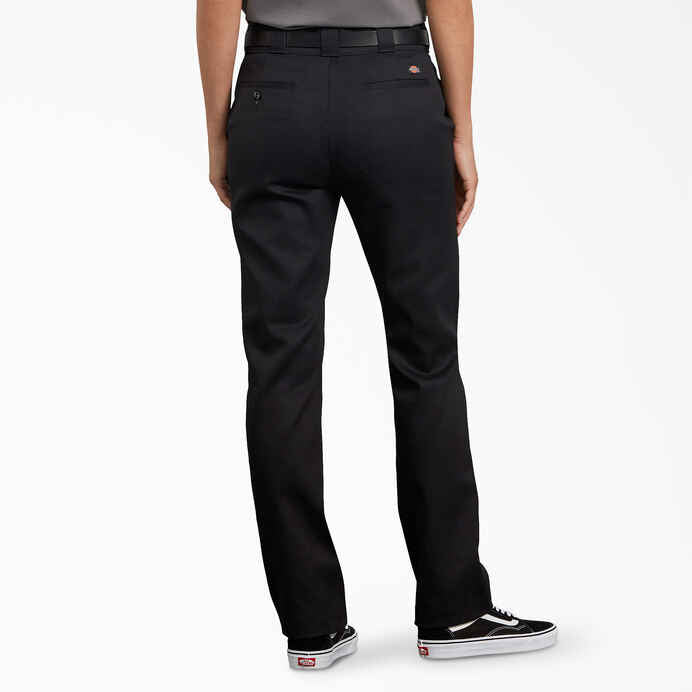 DICKIES WOMENS FLEX SLIM PANT - BLACK - Dead Bread