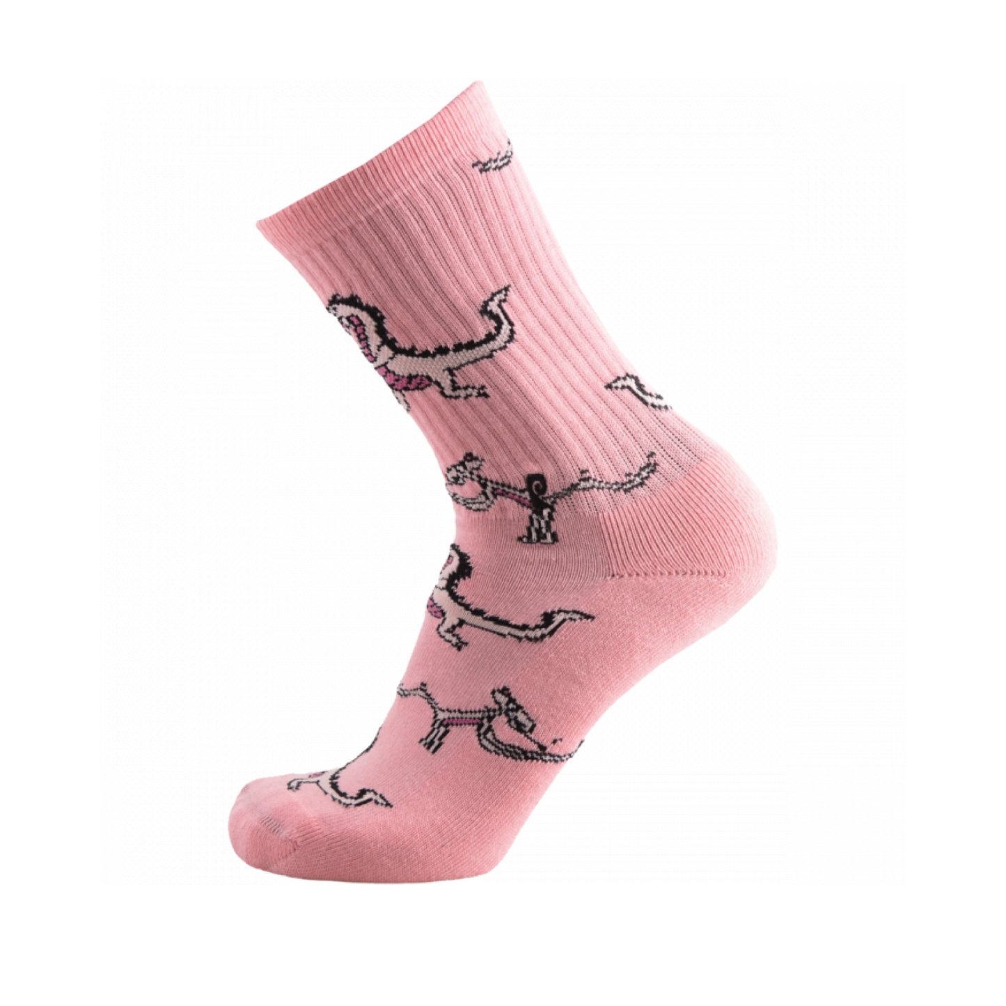 PSOCKADELIC PINKZILLA CREW SOCKS