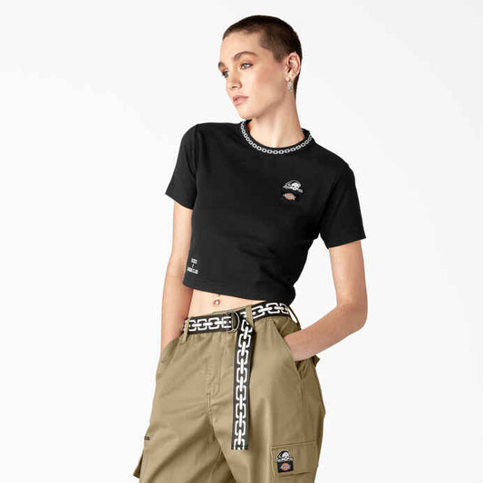 DICKIES X LURKING CLASS WOMENS CROPPED TEE - Dead Bread