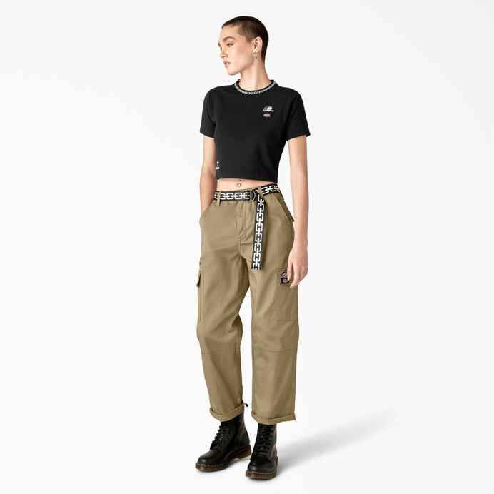 DICKIES X LURKING CLASS WOMENS CROPPED TEE - Dead Bread