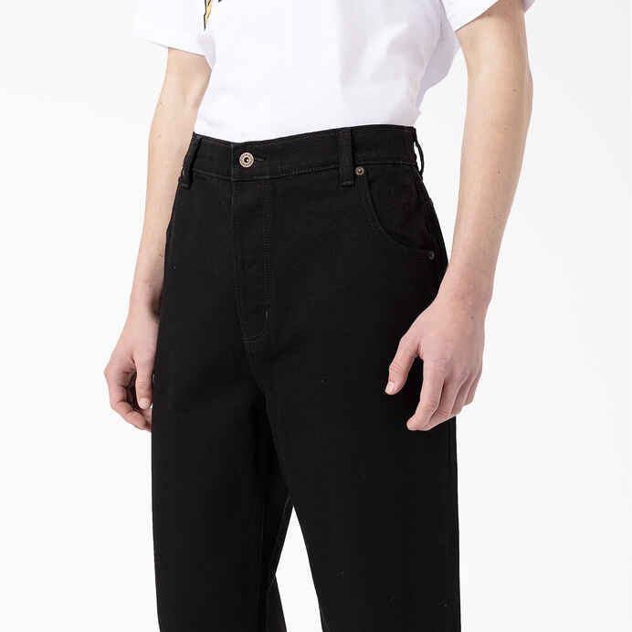 DICKIES THOMASVILLE LOOSE FIT JEAN - RINSED BLACK - Dead Bread