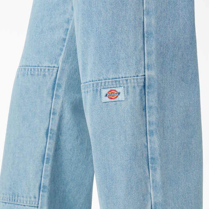 DICKIES LOOSE FIT DOUBLE KNEE JEAN - LIGHT DENIM - Dead Bread