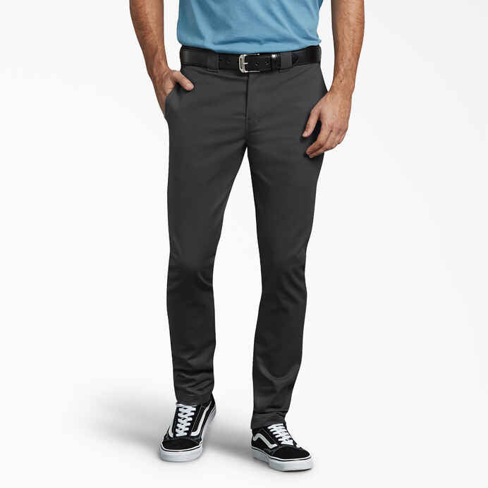 DICKIES SKINNY SLIM FIT WORK PANT - BLACK - Dead Bread