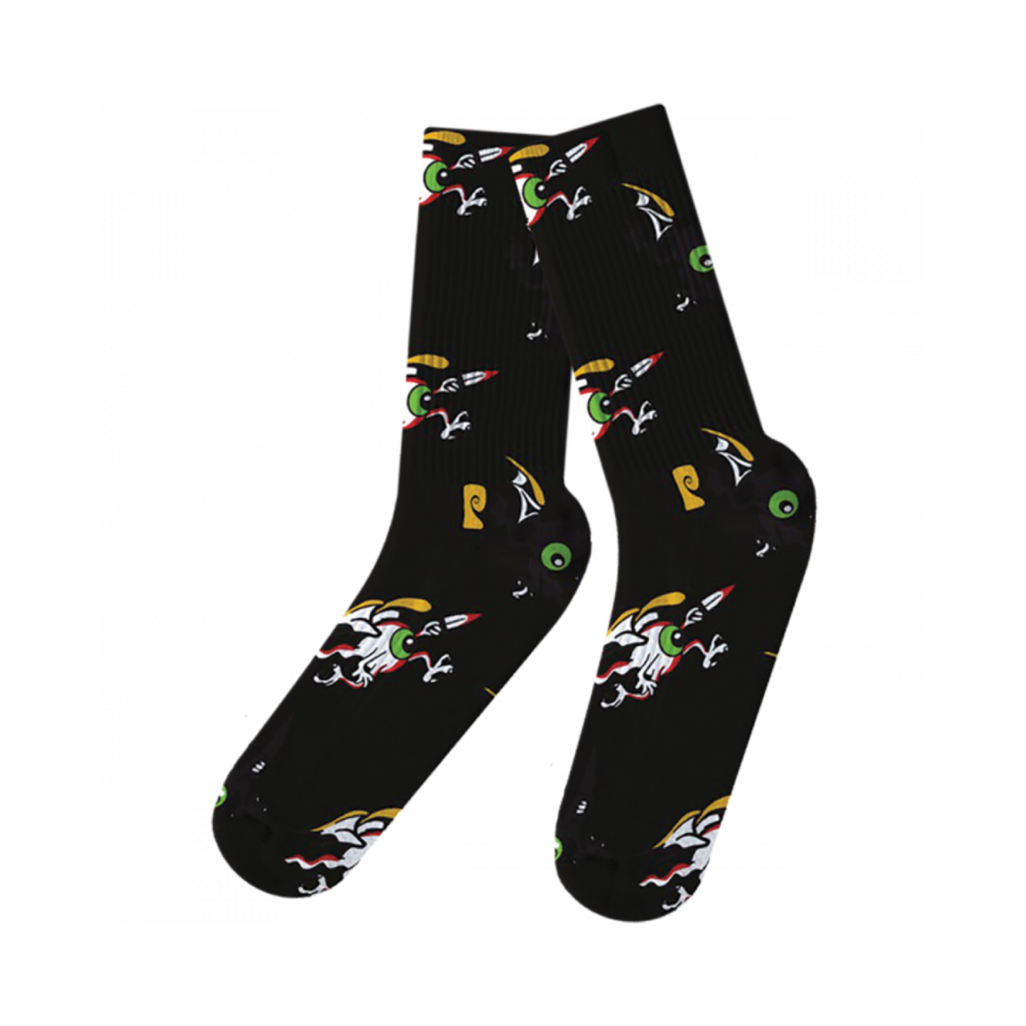 PSOCKADELIC FLYING EYES CREW SOCKS - Dead Bread