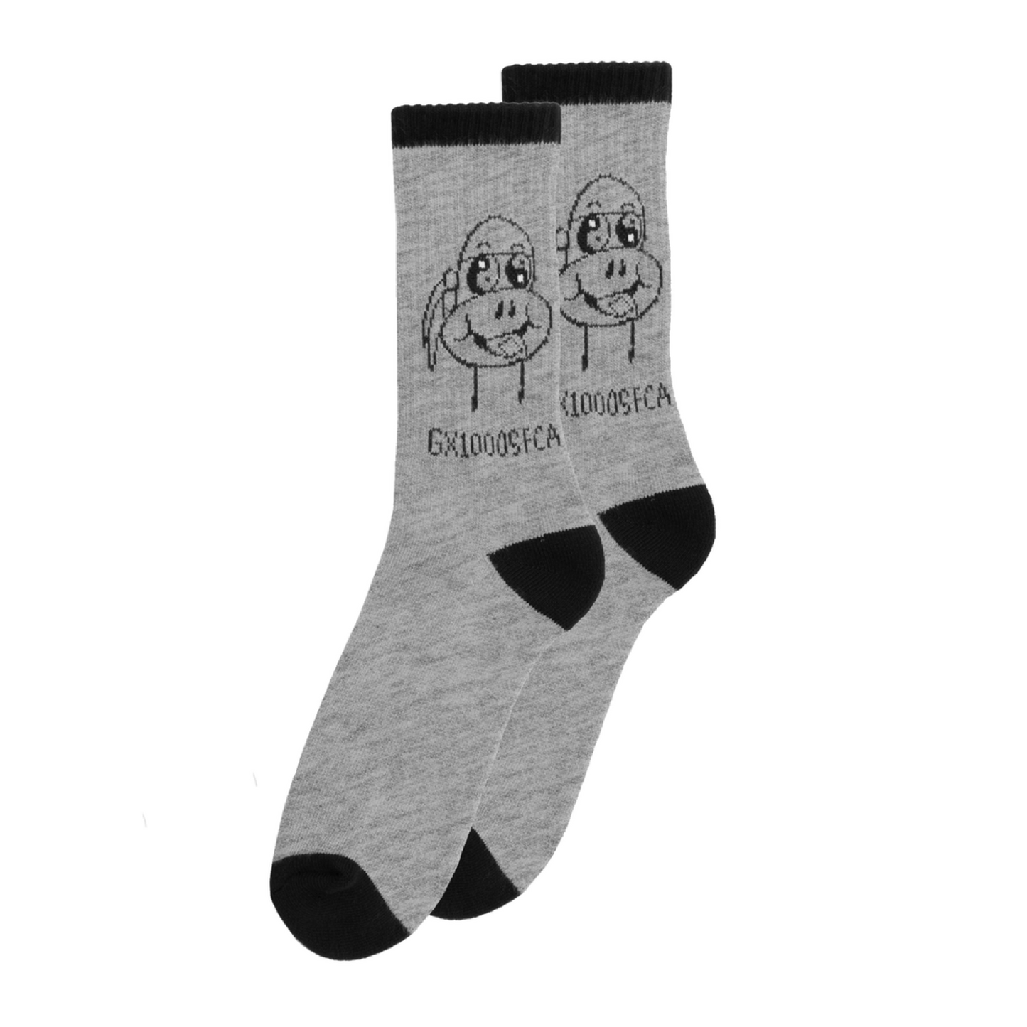 GX1000 ACID CREW SOCKS - GREY - Dead Bread