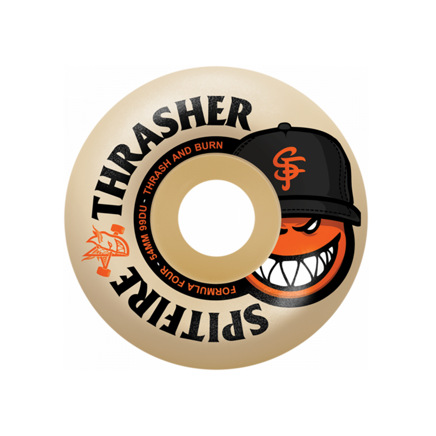 SPITFIRE THRASHER THE CITY FORMULA FOUR RADIAL FULL WHEELS 54MM - NATURAL - Dead Bread