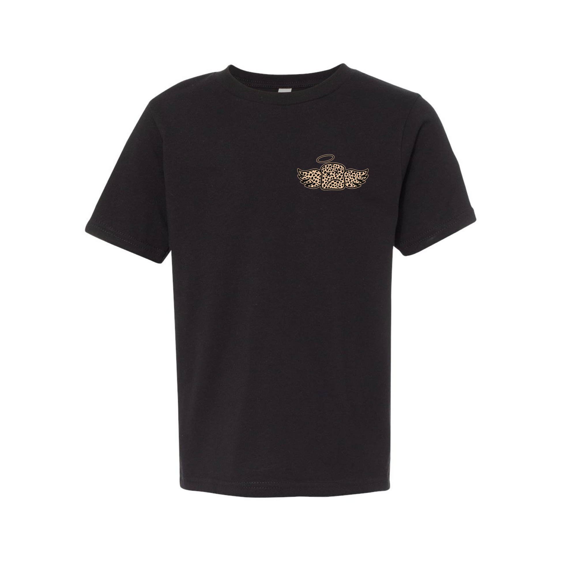 YOUTH SPOTTED TEE - BLACK - Dead Bread