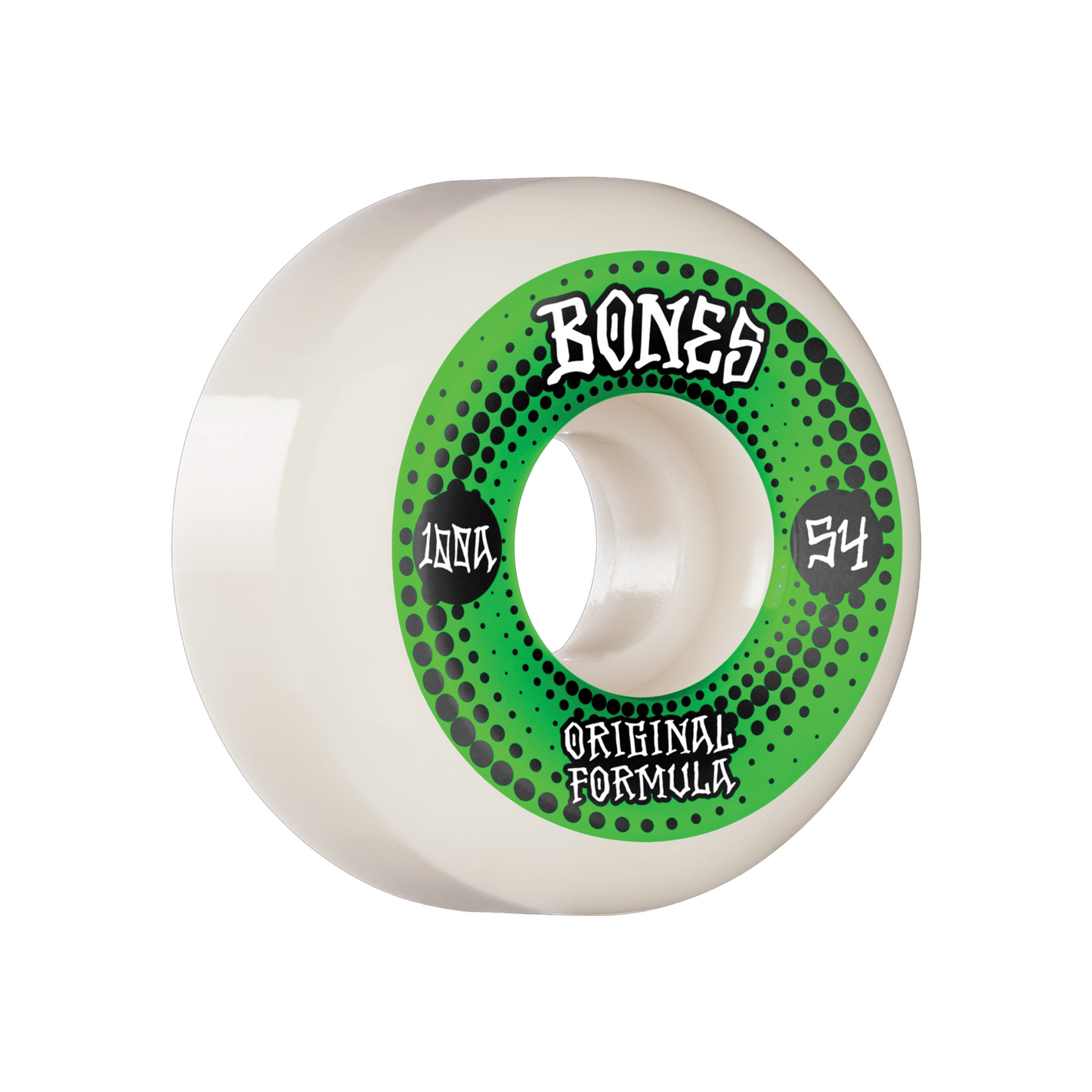 BONES 100'S V5 WHEELS 54MM - WHITE - Dead Bread