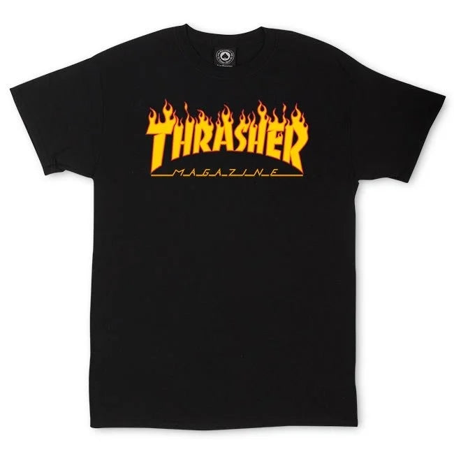 THRASHER FLAMES TEE - Dead Bread