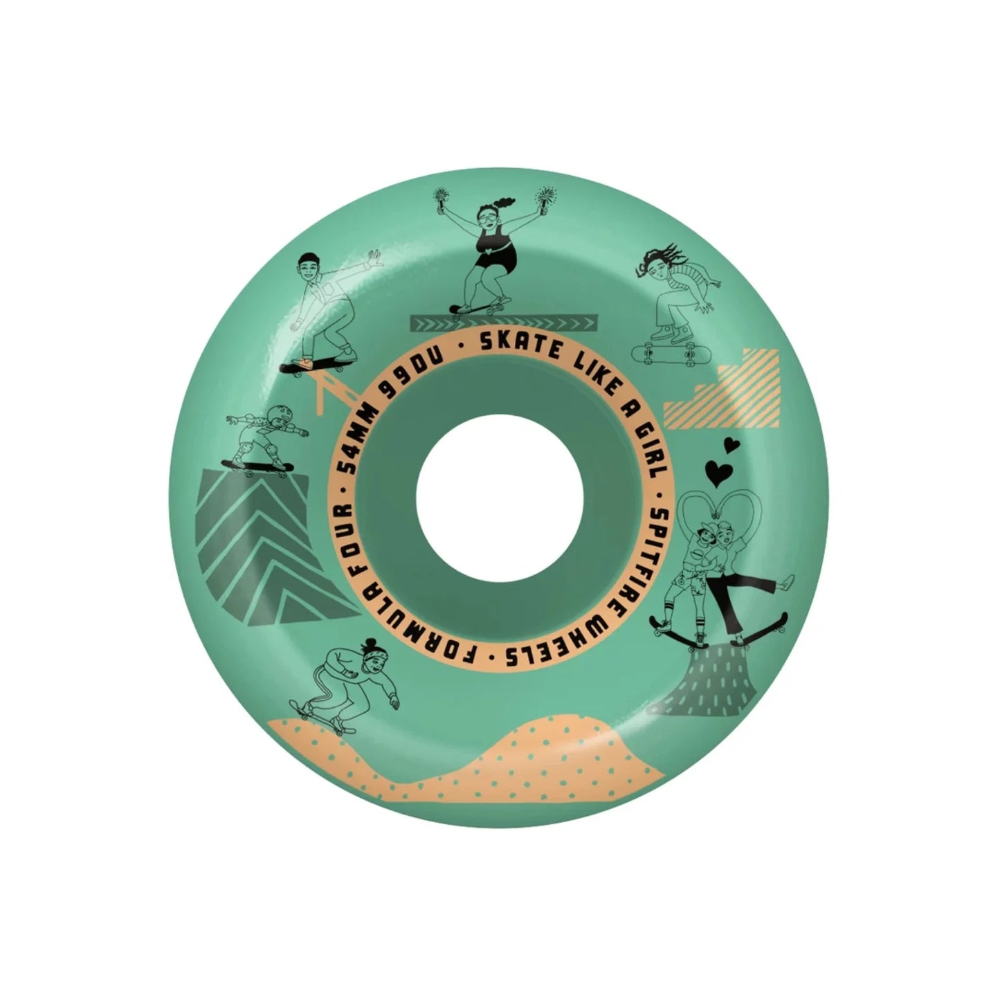 SPITFIRE SKATE LIKE A GIRL 99'S FULL CONICAL WHEELS 54MM - Dead Bread