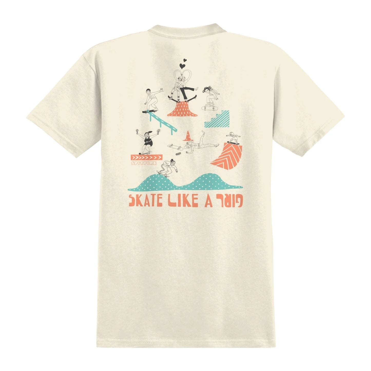 SPITFIRE SKATE LIKE A GIRL TEE - Dead Bread