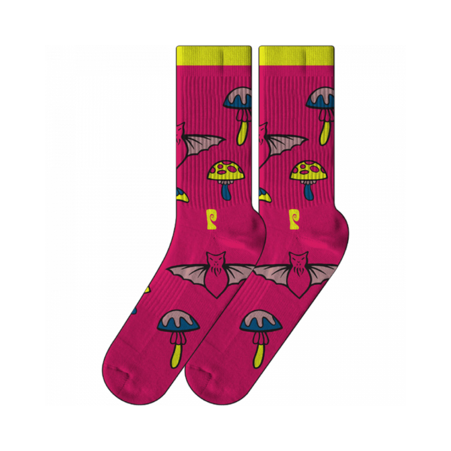 PSOCKADELIC BAT SHROOM CREW SOCKS - Dead Bread