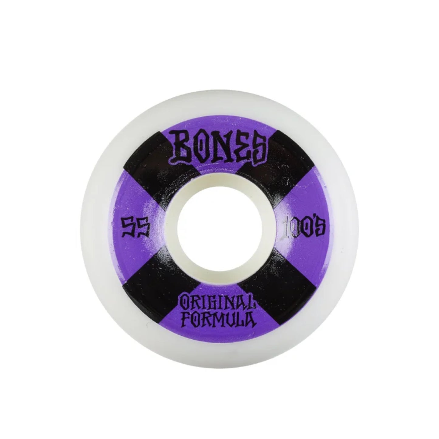 BONES 100'S V5 WHEELS 55MM - WHITE - Dead Bread