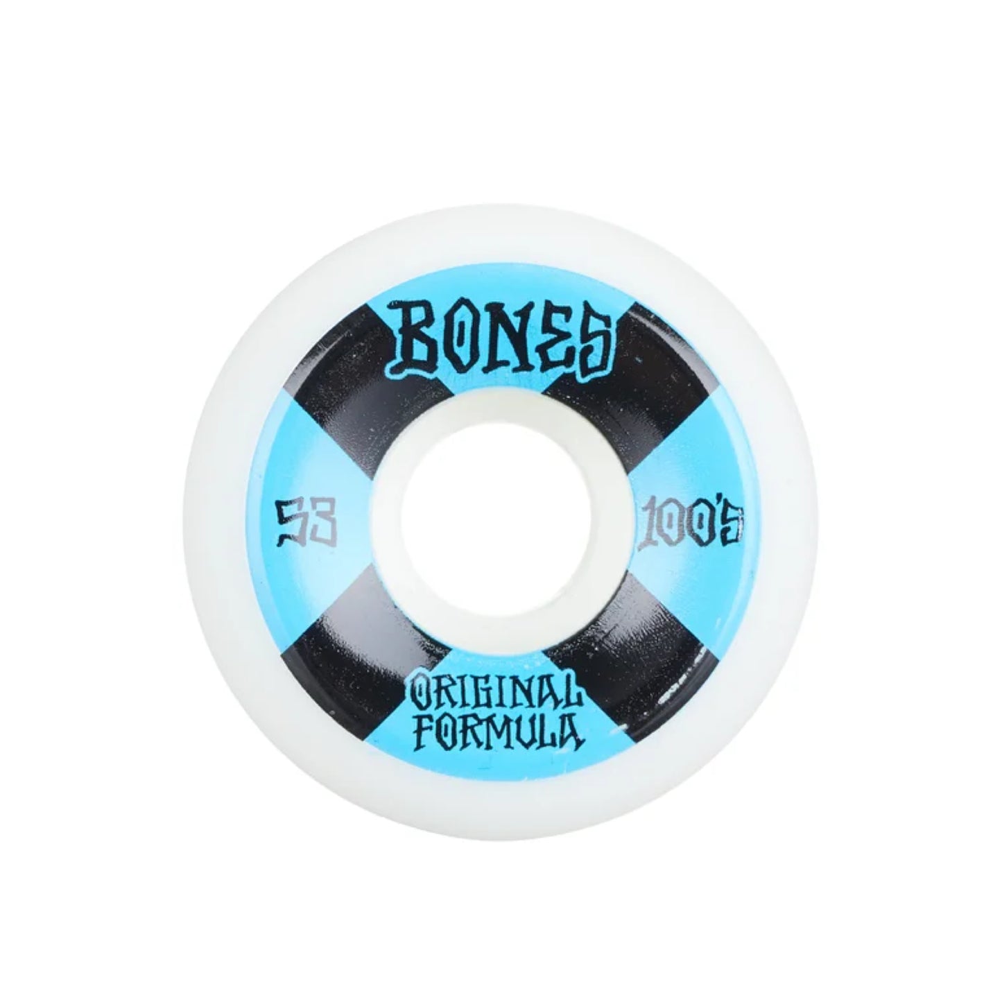 BONES 100'S V5 WHEELS 53MM - WHITE - Dead Bread
