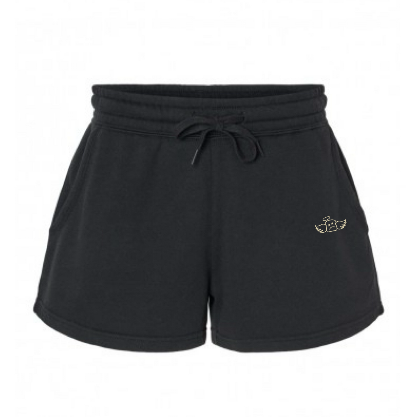 WOMENS STAPLE SHORTS - BLACK/CRÉME