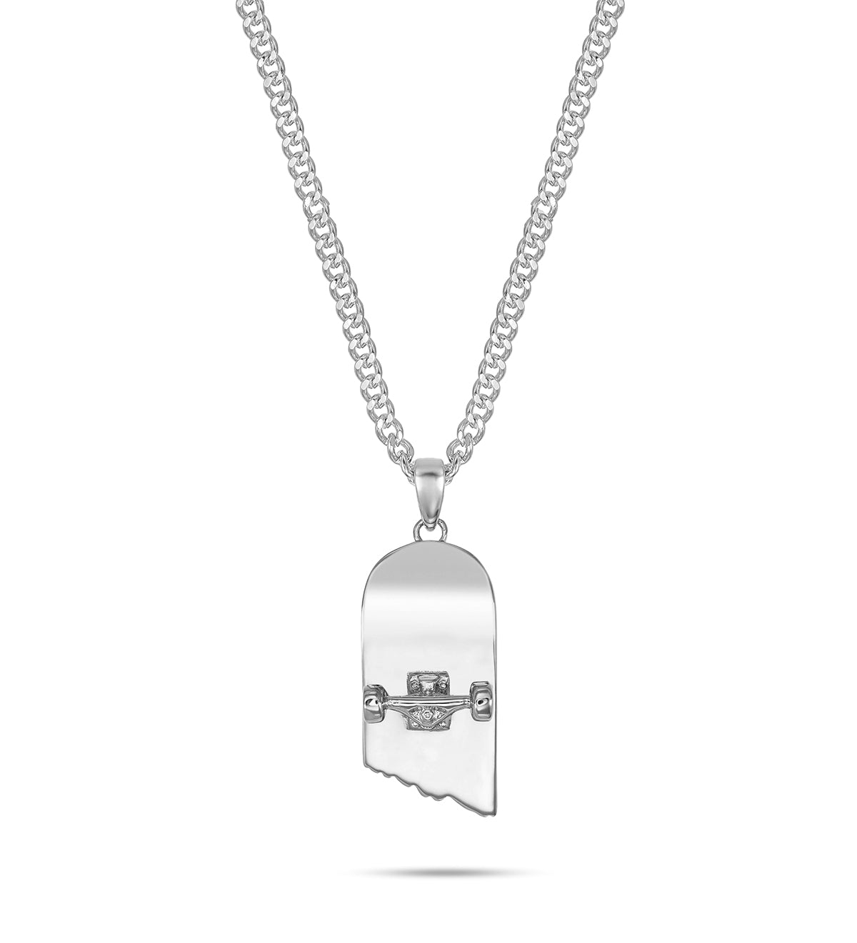 ICED OUT Broken Deck Pendant (Silver)